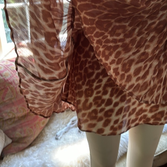 A.L.C leopard button down mini dress - Picture 4 of 10